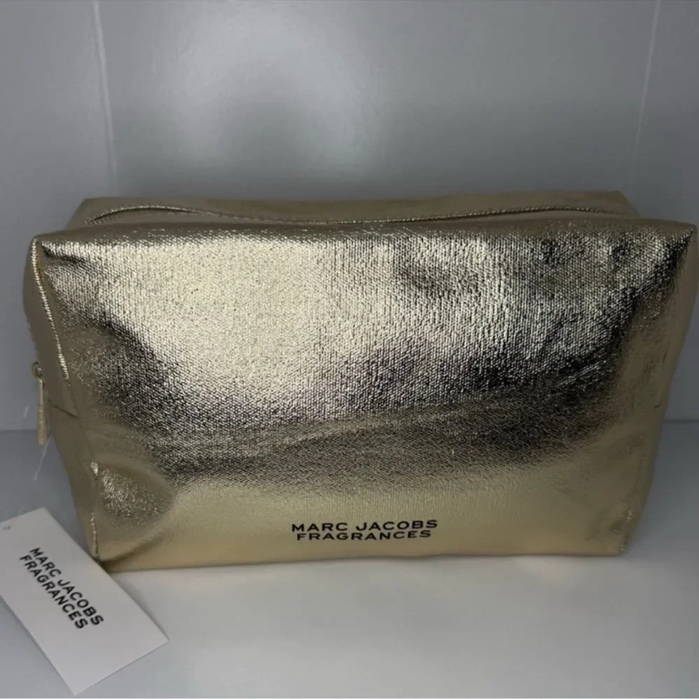 Marc Jacobs Oversized Gold Cosmetic Bag (180)